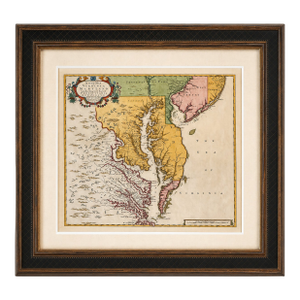 Chesapeake Bay: Virginia, Maryland, Pennsylvania & New Jersey Original Map by Senex, 1721