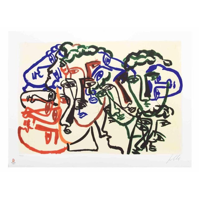 Untitled, Olympic Games Beijing 2008 is a colored lithograph realized by Sandro Chia in occasion of the Olympic Games held...