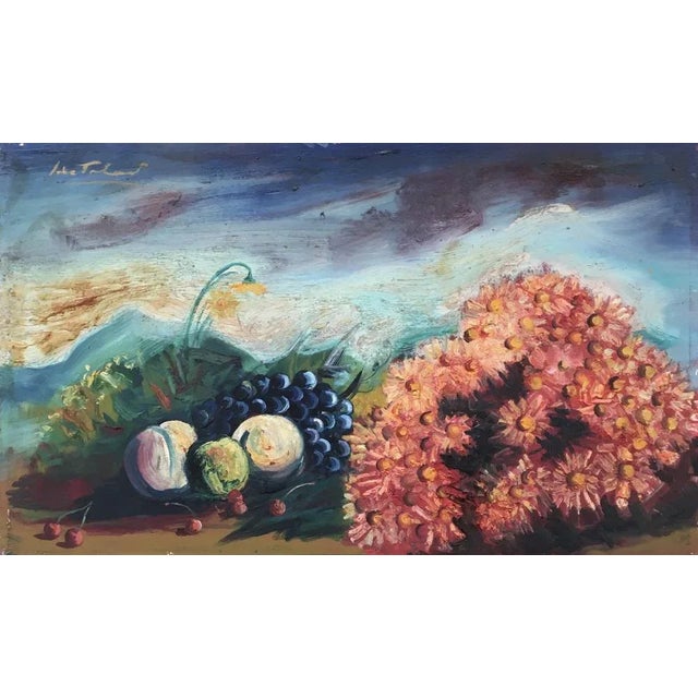 Renato Bertoloni, Sul Prato a Primavera, 1967, Oil on Canvas For Sale - Image 6 of 6