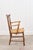 Arts & Crafts Chair With Carved Back (Elm + Rush) For Sale - Image 4 of 5