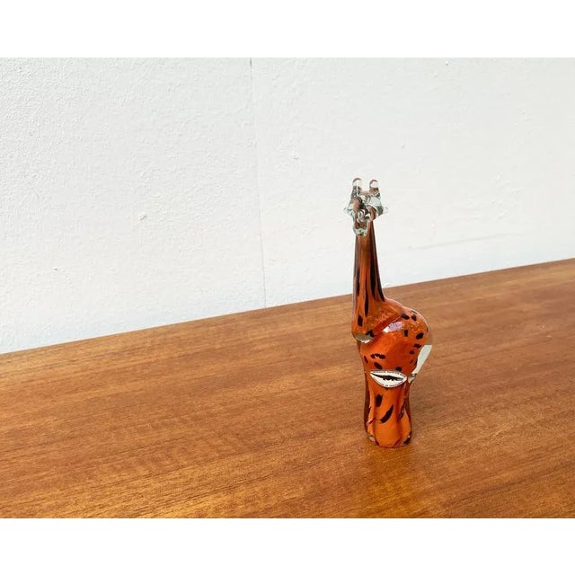 Vintage Handmade African Glass Giraffe from Ngwenya Glass For Sale - Image 5 of 18