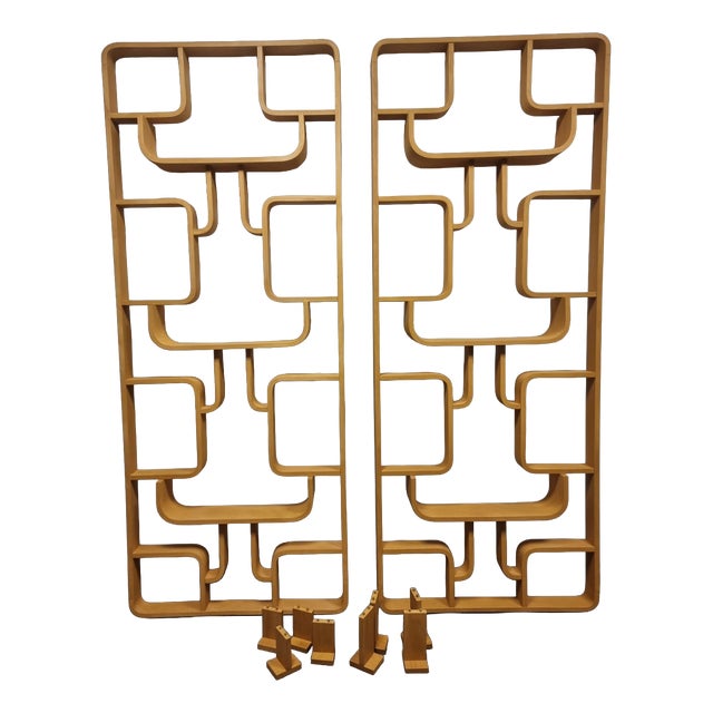 Room Dividers by Ludvik Volak for Drevopodnik Holesov, 1950s, Set of 2 For Sale