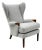 1960s Grey Parker Knoll Wing Armchair For Sale