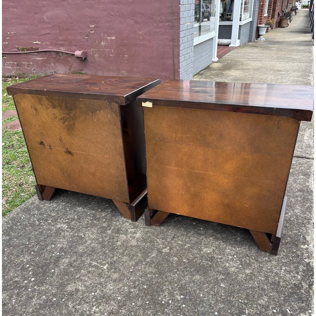 Traditional 1960s Pair of Heywood Wakefield Nightstand Tables For Sale - Image 3 of 7