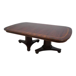 Henredon Flame Mahogany Top Dining Room Table