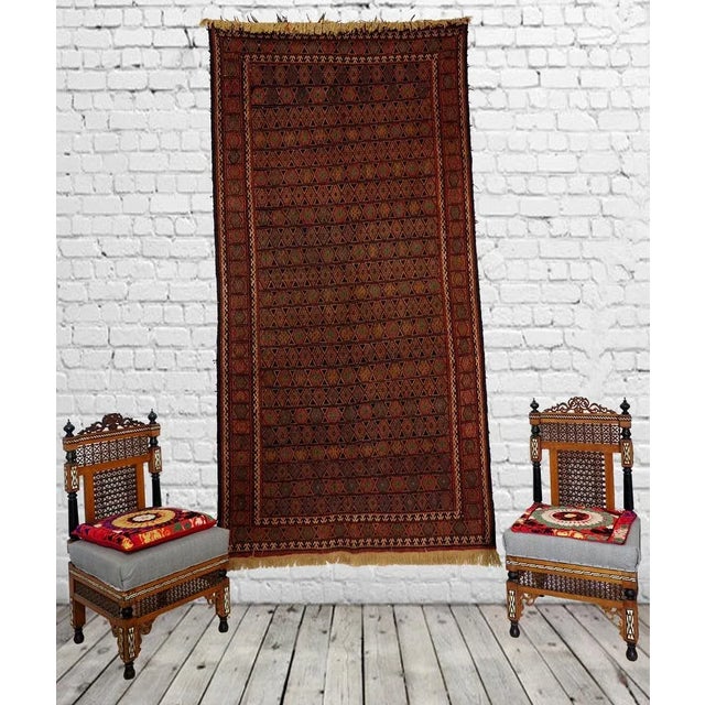 1950s Vintage Tribal Kilim Rug, 1950s For Sale - Image 5 of 13