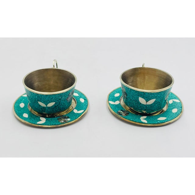 1950s Taxco Mexico Parrot Handle Silver Plate Alpaca Drink Service Set - Set of 11 For Sale - Image 9 of 18