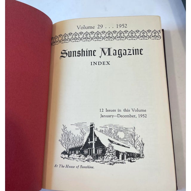 Mid-Century Modern 1952 & 1954 Sunshine Magazine Books - a Pair For Sale - Image 3 of 10