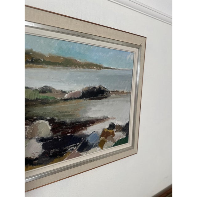 Helge Cardell, Coast, 1950s, Oil on Canvas, Framed For Sale - Image 7 of 18