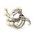 1990s Mikimoto Estate Akoya Pearl XL Spray Brooch Sterling Silver For Sale In New York - Image 6 of 12