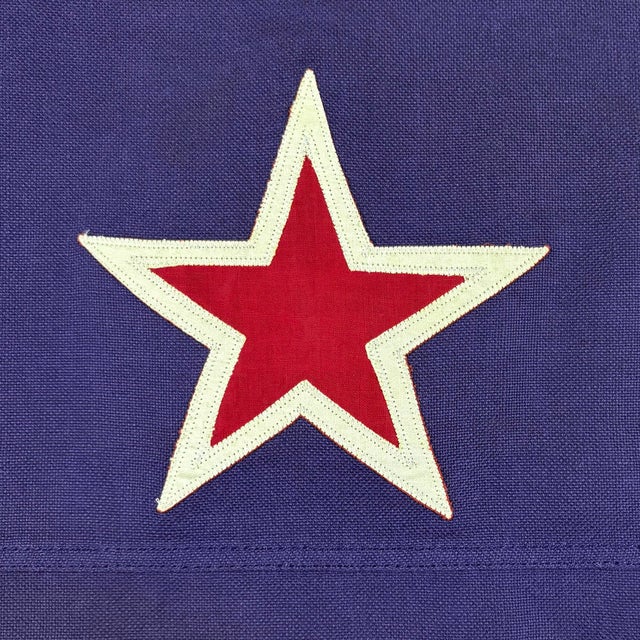 Mid 20th Century Vintage Cotton Flag of New Zealand With Sewn Stars For Sale - Image 5 of 6