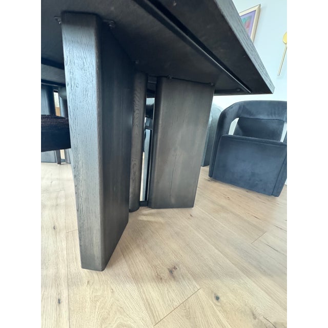 Wood Four Hands Designer Dining Set (Like New). Huxley Table + 4 Villa Chairs For Sale - Image 7 of 10