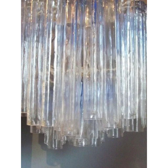 Venini 1970s Venini Italian Glass Tronchi Entry Chandelier For Sale - Image 4 of 5