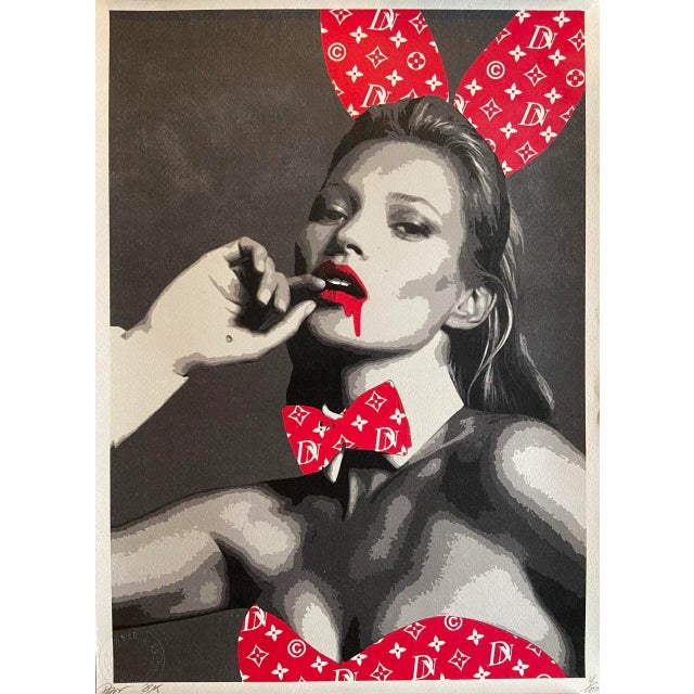 Paper Death NYC, Kate Moss Red, 2015, Print For Sale - Image 7 of 7