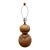 Jamie Young Wood & Brass Gourd Lamp. For Sale
