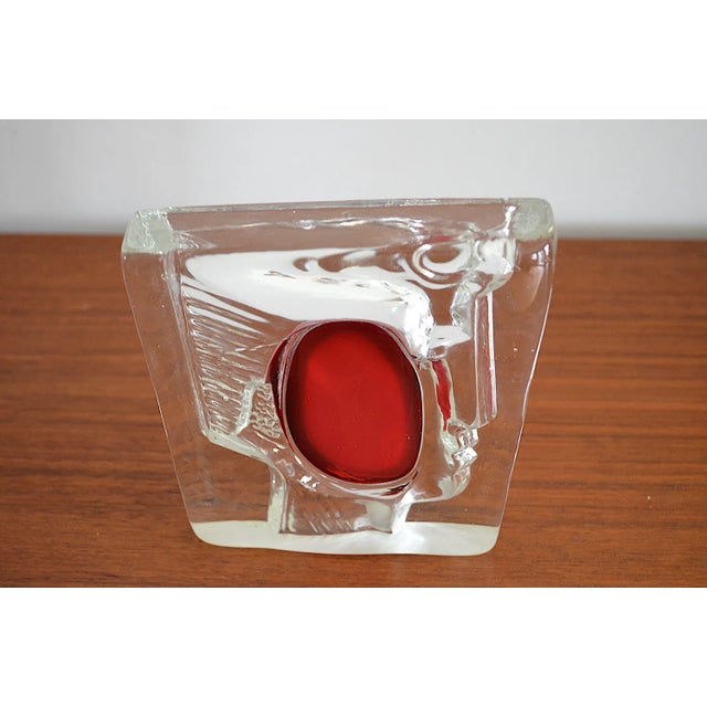 Scandinavian Glass Object Phoenix, 1960s For Sale - Image 6 of 7