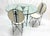 Metal Midway Table with Chairs by Frank Lloyd Wright for Cassina, 1980s, Set of 5 For Sale - Image 7 of 7
