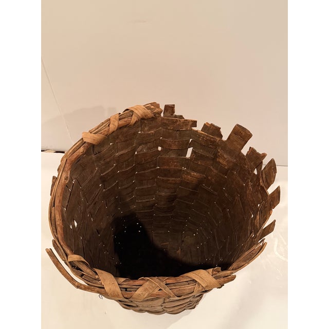 Monumental Woven Antique Basket For Sale - Image 13 of 15