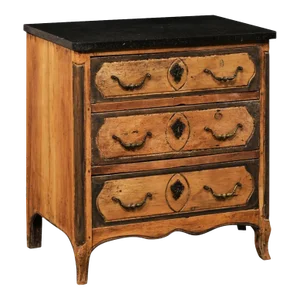 18th Century Petite French Chest with Marble Top