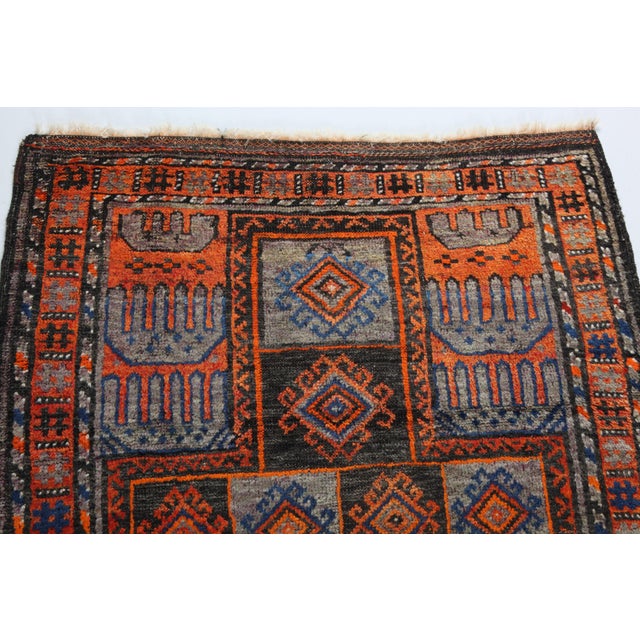 1930s Vintage Double Knotted Wool Prayer Rug For Sale - Image 10 of 11