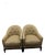 1990s Pair of A. Rudin Model 615 Chairs in Neutral Designer Upholstery For Sale