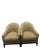 Pair of A. Rudin Model 615 Chairs in Neutral Designer Upholstery For Sale