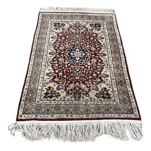 Oriental Handmade Wool Rug For Sale