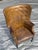 Cinnamon Mid 19th Century Napoleon III / Regency Leather Wing Chair For Sale - Image 8 of 9