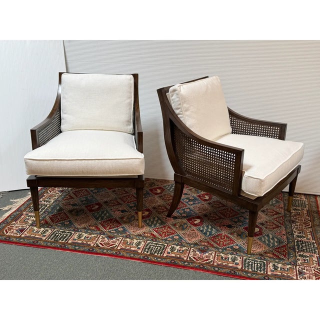 Design Plus Gallery presents a Pair of Kirkwood Accent Chairs by Michael Thomas. The chairs draw their inspiration from a...