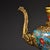 1980s 1980s Gilt Bronze & Cloisonné Dragon Teapots / Ewers - Turquoise Enamel - a Pair For Sale - Image 5 of 10