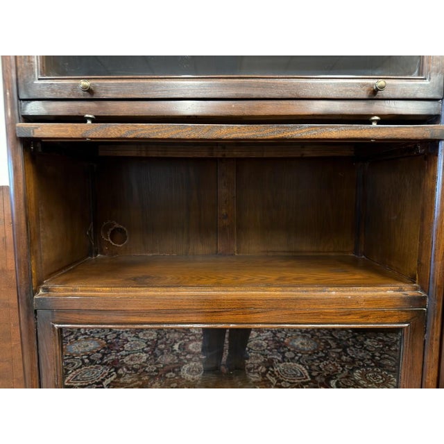 Large English Bookcase from Globe Wernicke For Sale - Image 14 of 15