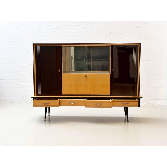 Black Vintage Edelweiss Model Chest of Drawers by Kehr, 1950s For Sale - Image 8 of 17