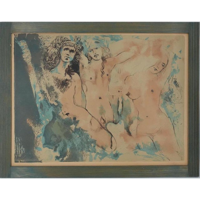 Salvador Dali, Nude, Happy Days (3 Hippies), 1970, Lithograph For Sale - Image 13 of 13