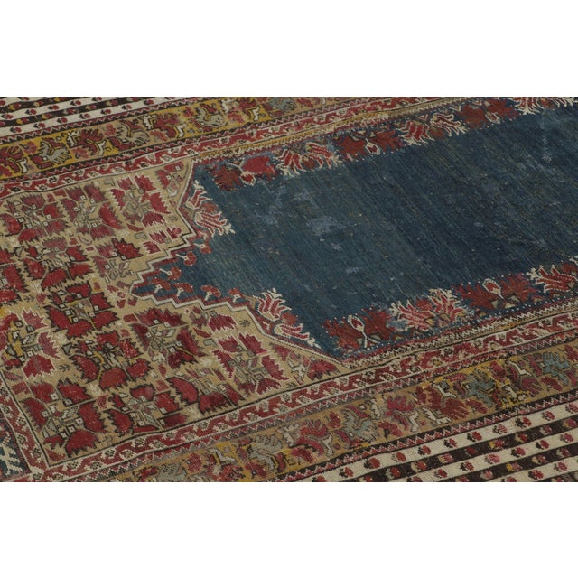Traditional Vintage Turkish Anatolian Prayer Rug With Polychrome Design - Rug & Kilim For Sale - Image 3 of 9