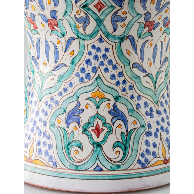 Spanish Hand-Painted Ceramic Table Lamp from Granada Pottery For Sale - Image 9 of 17