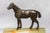Wonderful Antique Cast Metal Horse and Onyx Stone Catchall Jewelry Desk Dresser Home Equestrian Country Decor For Sale - Image 4 of 12
