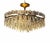 Joe Nye Joe Nye Trillion Large Flush Mount in Hand-Rubbed Antique Brass For Sale - Image 4 of 8