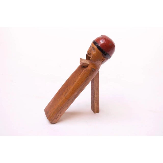 Early 20th Century Scandinavian Hand Carved and Painted Figural Nutcracker For Sale - Image 12 of 13