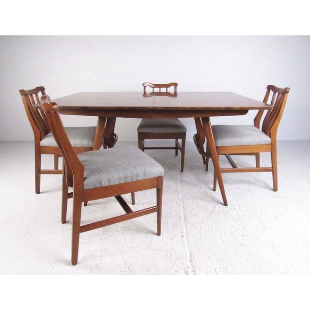 Vintage Modern Sculptural Walnut Dining Room Set Chairish