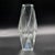 A striking vintage faceted Murano crystal vase attributed to Flavio Poli for Seguso, featuring a tall architectural form,...