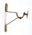 Set of Vintage Brass Floral Curtain Rod Brackets For Sale - Image 4 of 6