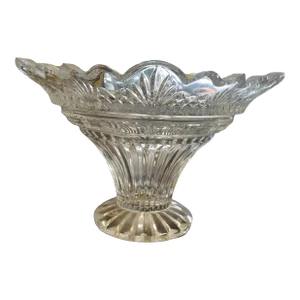 Late 20th Century Crystal Footed Serving Bowl