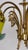 Gold French Brass Pate De Verre Glass Five Light Chandelier, 1950s For Sale - Image 8 of 11
