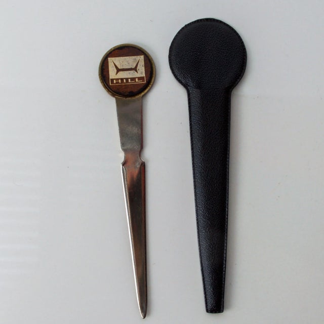 1950s 1950s Mid Century Modern Advertising Letter Opener Hill Desk Accessory For Sale - Image 5 of 5