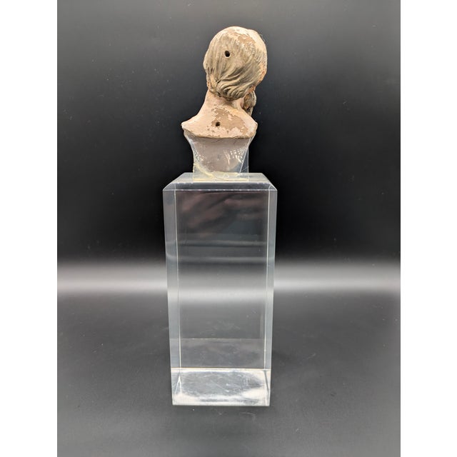 Late 18th Century Late 18th Century Neapolitan Glass-Eyed Santon Head For Sale - Image 5 of 12