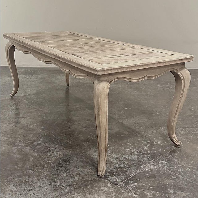 Antique Country French Stripped Fruitwood Dining Table For Sale - Image 9 of 14