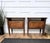 Mid-Century Italian Art Deco Style Nightstands in Walnut with Glass Tops, 1950s, Set of 2 For Sale - Image 6 of 12