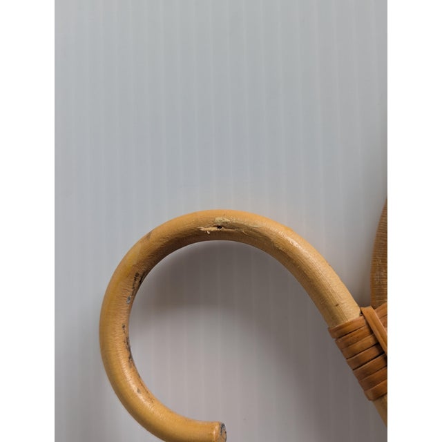 Mid-Century Modern 1970s Vintage Mid-Century Bamboo Rattan Clothing Hangers Set of 11 For Sale - Image 3 of 7