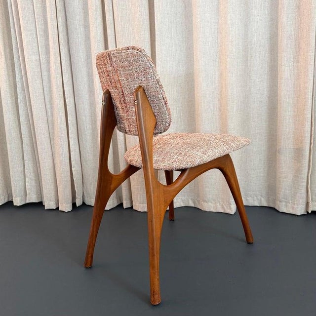 Wood Mid-Century Modern Sculptural Walnut Side Chair by Bertha Schaefer For Sale - Image 7 of 8