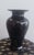 Contemporary 1930s l.e. Smith Black Amethyst Glass Art Deco Flared Vase For Sale - Image 3 of 5